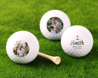 Balles de golf personnalisées avec photos - Balle de golf personnalisée, Balle de golf à logo, Balle de golf avec visage, Cadeau de golf, Cadeau personnalisé pour lui, Cadeau pour papa