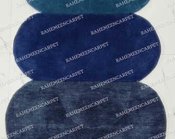Hand-Tufted Wool Area Rug, Irregular Modern Minimalist Rug