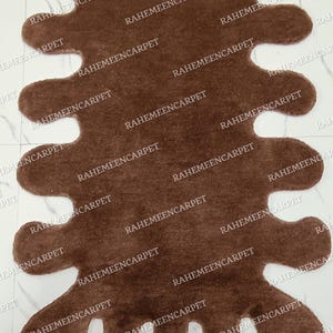 Handmade Irregular Rug 100% Wool Area Rugs for Living room Bedroom Home Decor Multi Unique Rugs for Home and Dining Kids Room, Hand Tuft Rug
