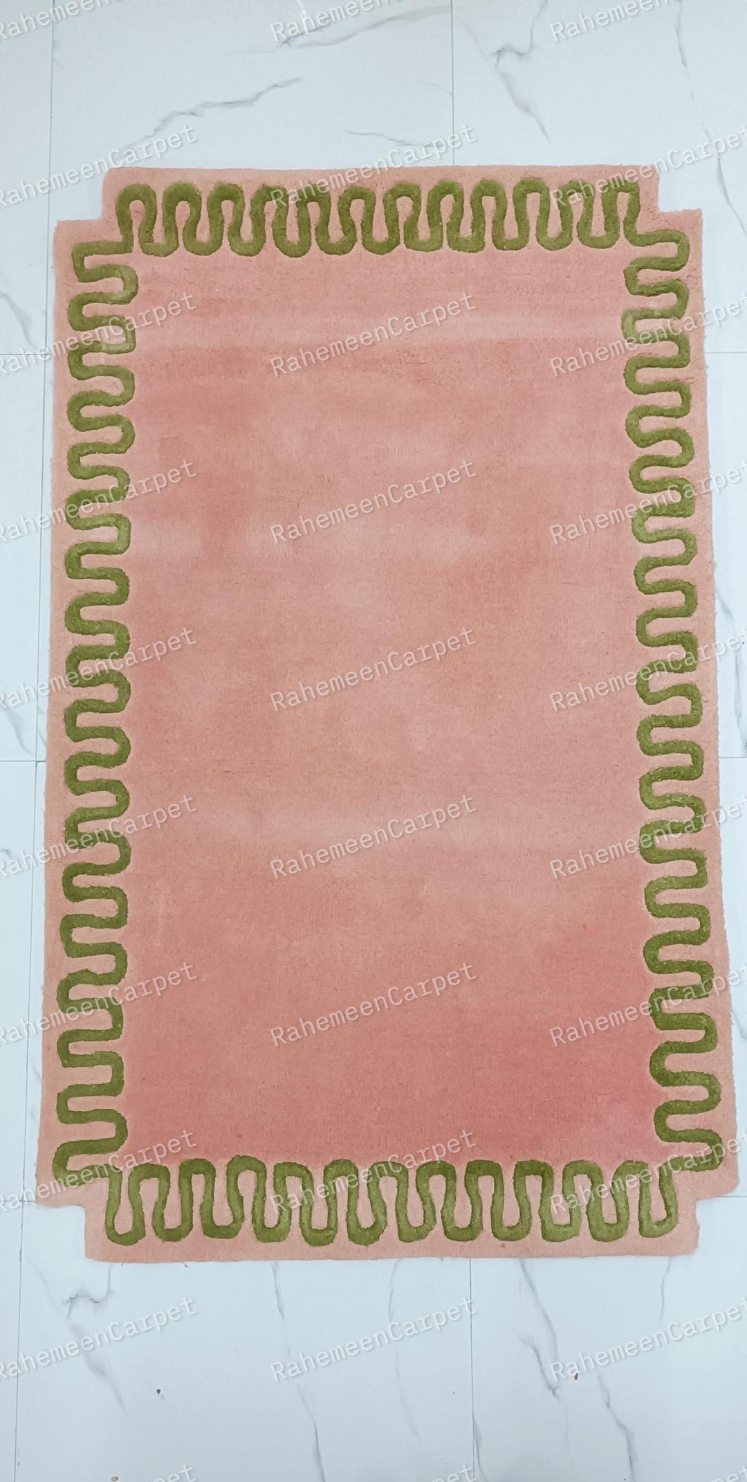 Pink Hand Tufted Rug 100 Wool Area Rugs for Living Room Bed Room Kids ...