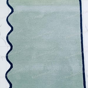 Irregular Hand Tufted Rug Handmade Wool Area Rugs for Living room Bed room Home Decor