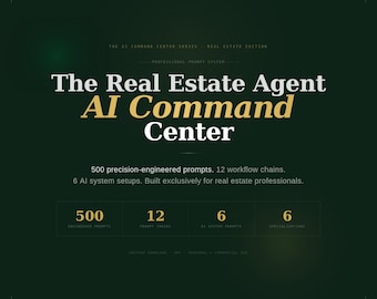 Real Estate Agent AI Prompts | ChatGPT Listing Description Generator (PDF)