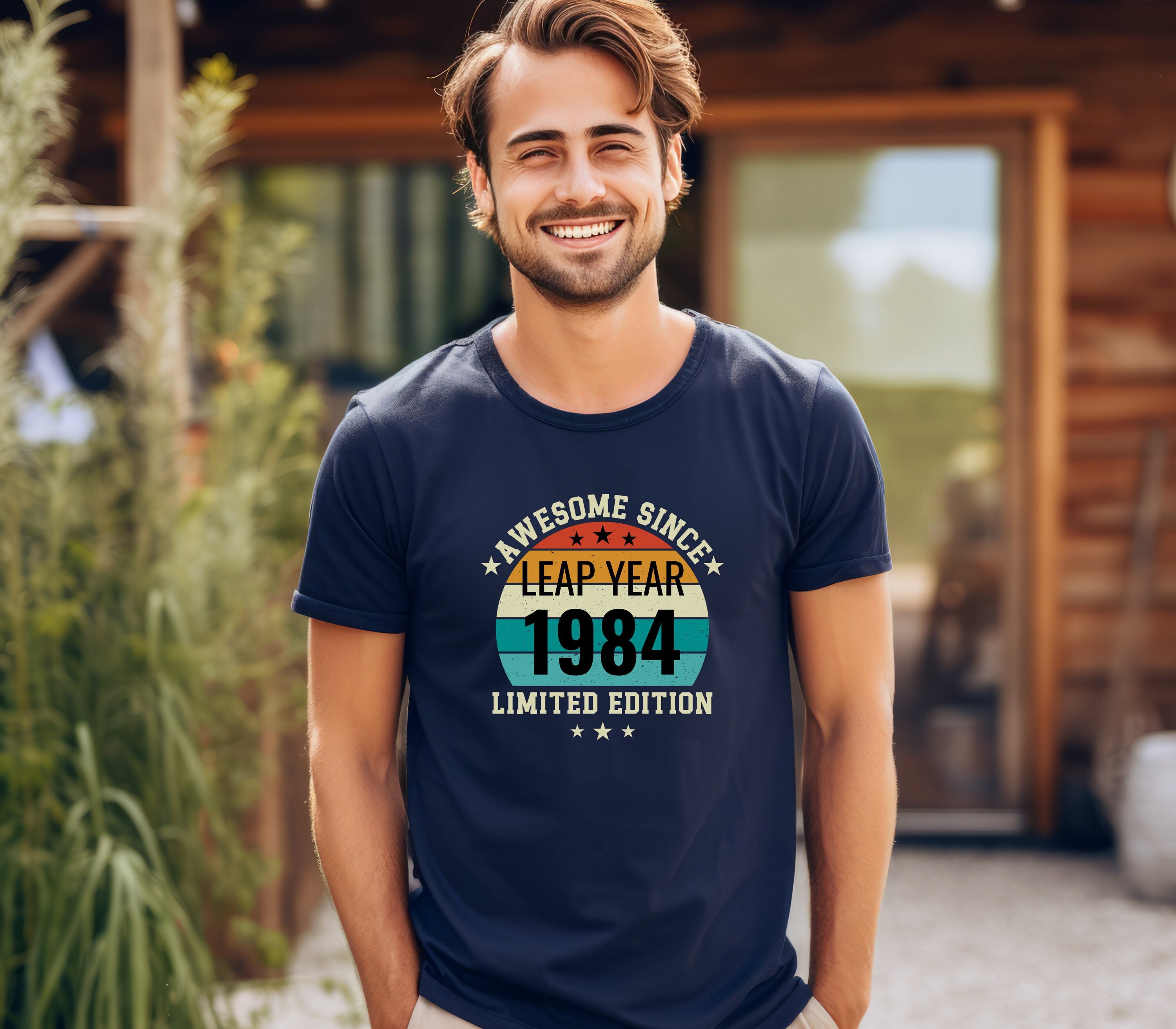 Leap Year Birthday Shirt Awesome Since Leap Year 1984 T-Shirt Leap Year Birthday Shirt Awesome Since Leap Year 1984 T-Shirt