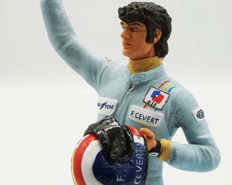 François Cevert Figurе in Scale 1/43 1/24 1/18 1/12 1/8 For Tyrrell Minichamps Spark Brumm Quartzo Model Cars  Formula Driver Figurine