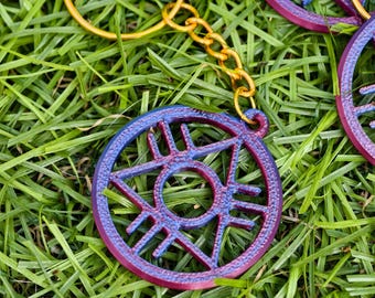 BOOMTOWN Keychain, Keyring, Pendant.