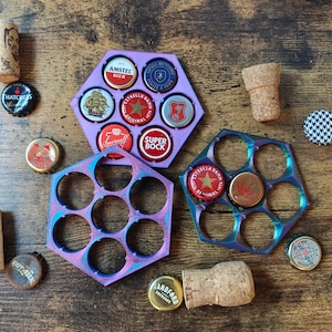 Beer Cap Coaster Beer Bottle Cap Coaster Gift Craft Beers Gifts For Him Gifts For Beer Lovers Christmas Dad Gift Idea Drinks Gift For Him