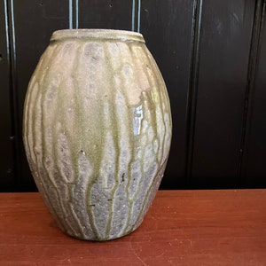 Soda fired Vase with Ash glaze