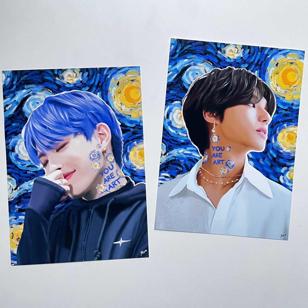 Ateez Starry Night Series Art Print you Are Art A4 / A5 / A6 / Kpop ...