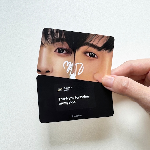 Ateez MATZ Photocard - Ateez Fanart Kpop Digital Art Photocards
