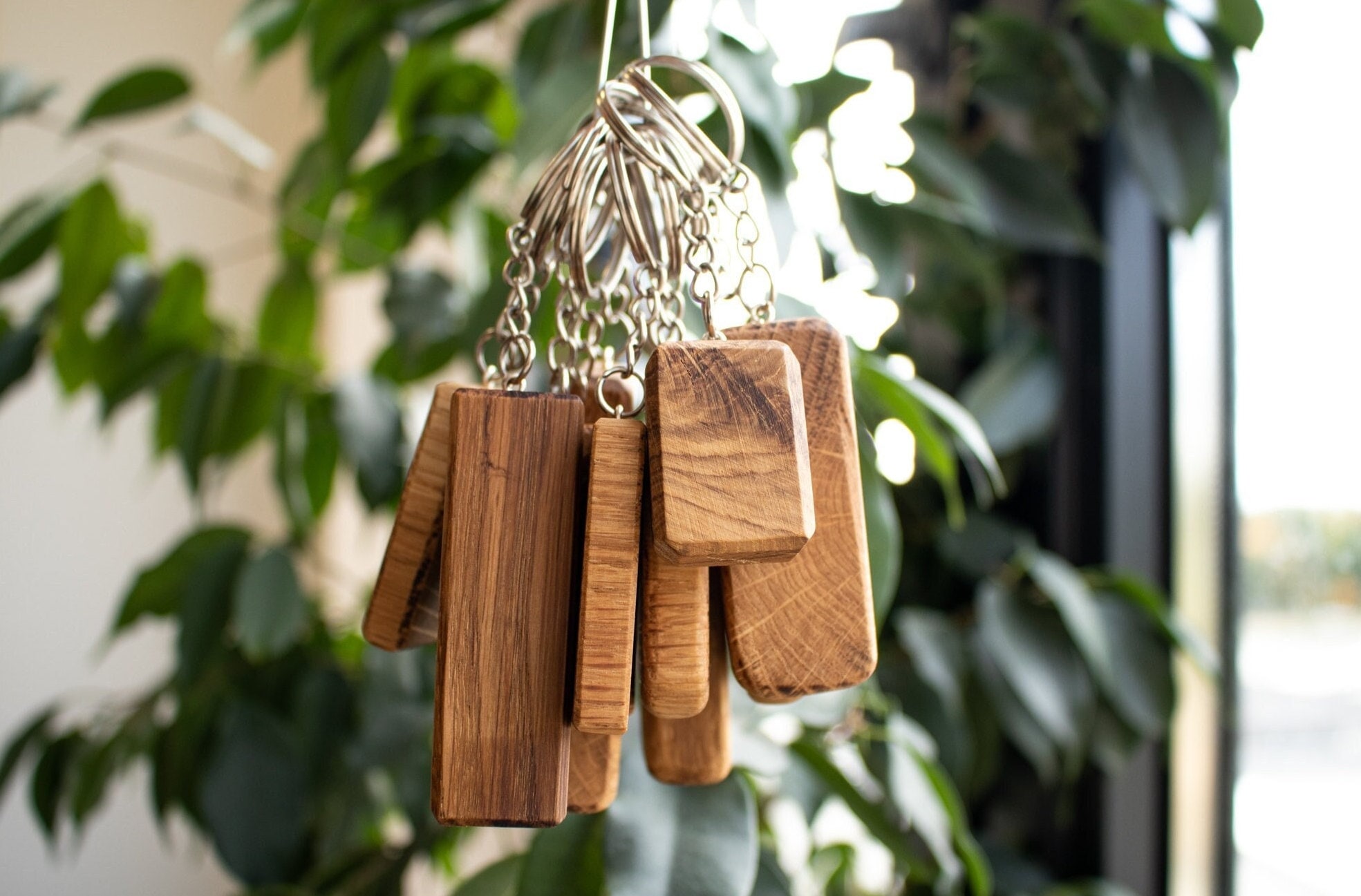 Walnut Wood Keychain 