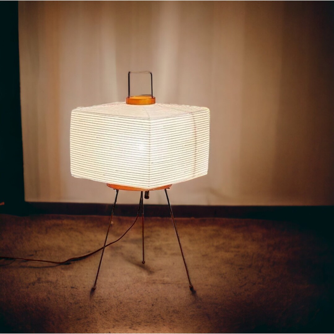 Japanese Floor Lamp Akari Floor Lamp Noguchi Floor Lamp Etsy