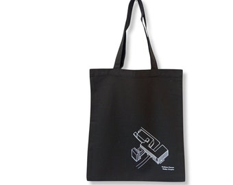 Architecture handmade tote bag Bauhaus School Gropius