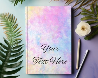 Personalised Note Book, Watercolour Hard Cover Custom Notebook, Custom Hardback Notepad, Christmas Gift, Stocking Filler, Notebook Gift