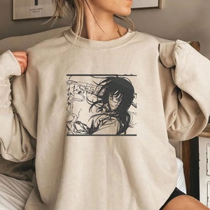 Sudadera con cuello redondo bordada War Devil