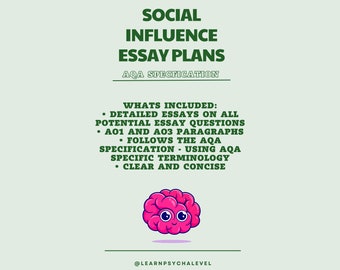 AQA A Level Psychology Detailed Essay Plans - Social Influence (A*)