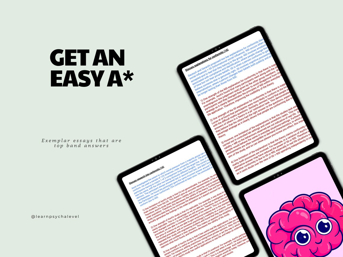 AQA A Level Psychology Detailed Essay Plans - Social Influence (A* ...