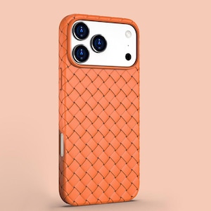 Funda Magsafe minimalista con tejido trenzado para iPhone / Opciones multicolor / Compatible con iPhone 11-17