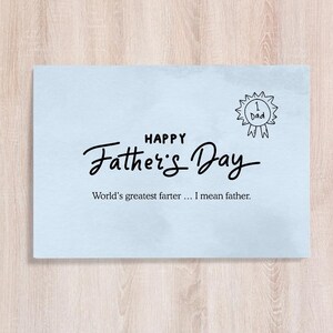Grappige vaderdagkaart, Goofy Vaderdagkaart, afdrukbare kaart voor papa, leuke vaderdagwenskaart, Happy Fathers Day