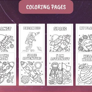 Space Activities Pack, 20 Printable Activities for Kids, Weekend ...