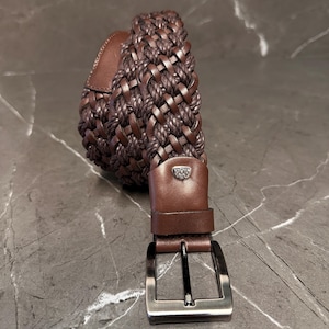 Italian Leather Braided Belt: Designed to be Durable and Timeless. Brown & Black Color Options.