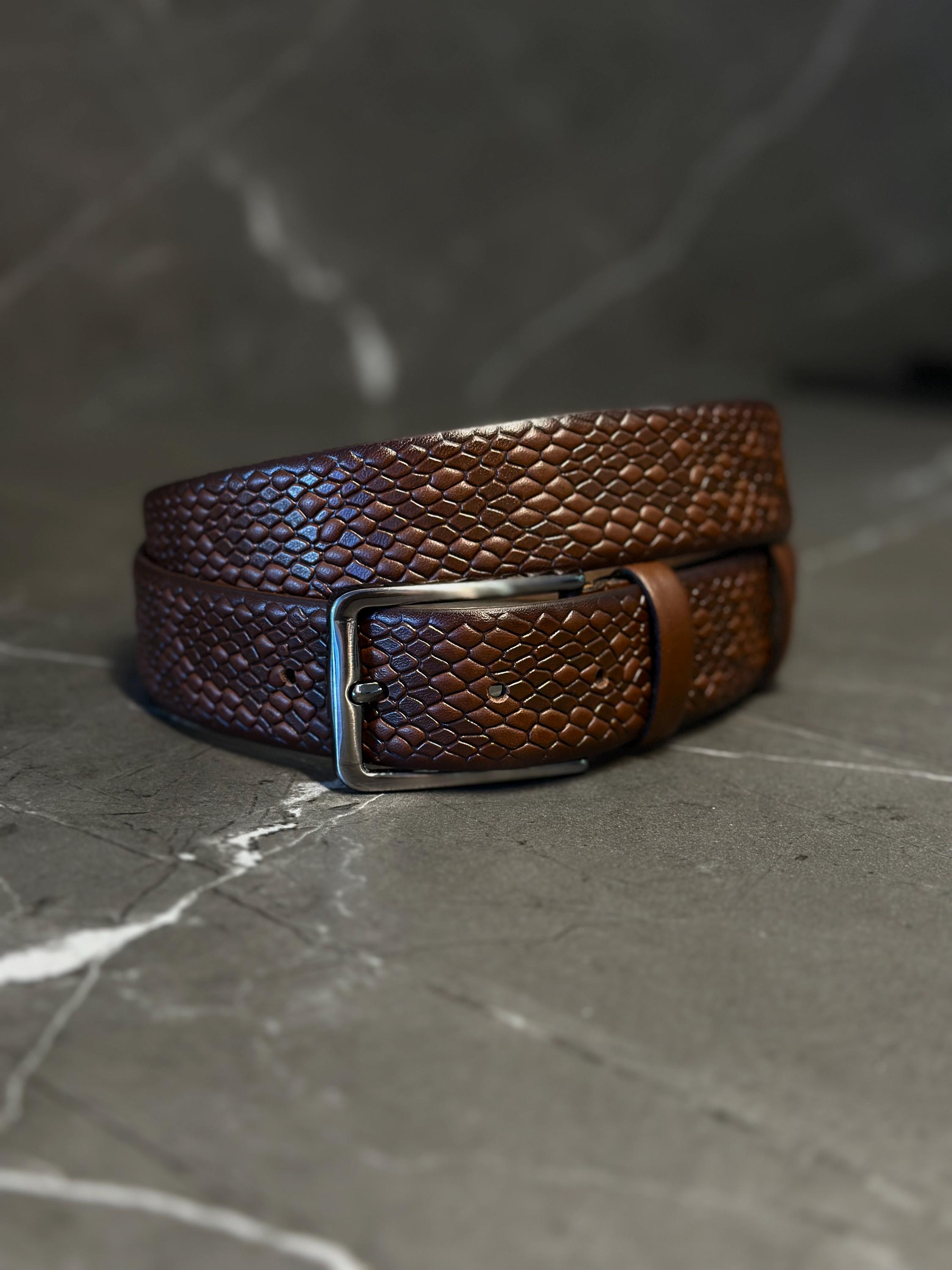 Tan Snake Skin Belt - Etsy display picture 3