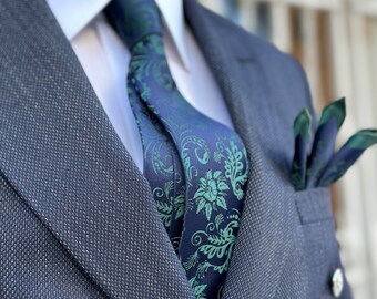 Silk twill neck tie　ネイビー Barry. Wang Deep Blue Silk 63 Inches XL Ties Handkerchief