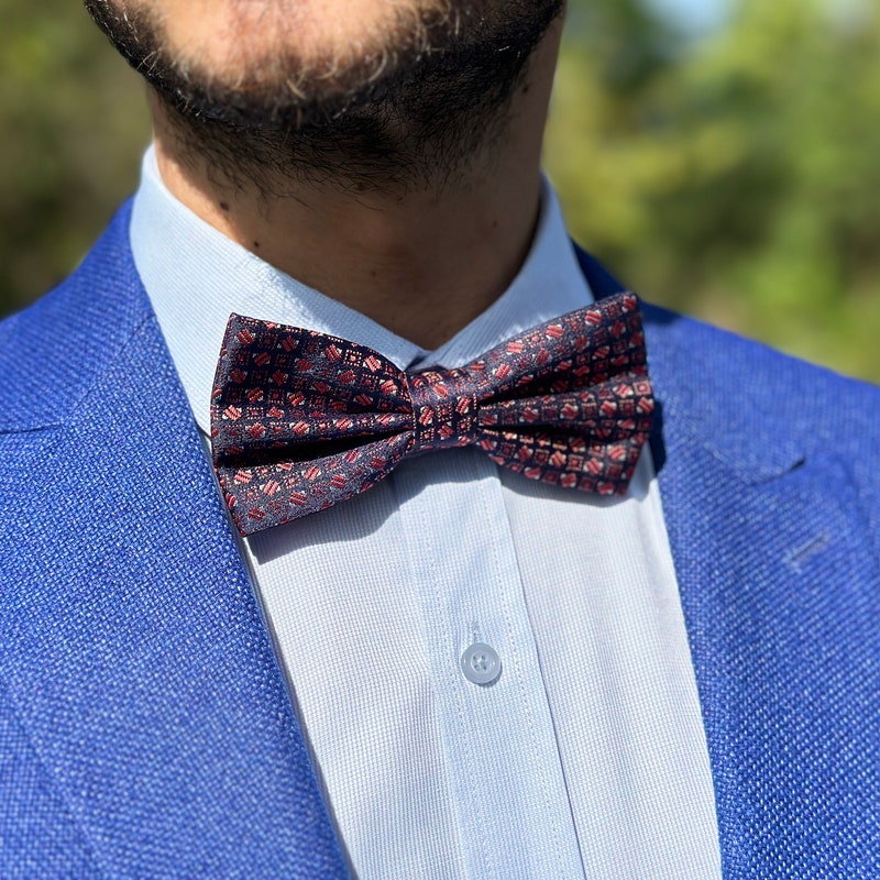 burgundy bow ties