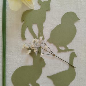 Animaux Pâques en papier