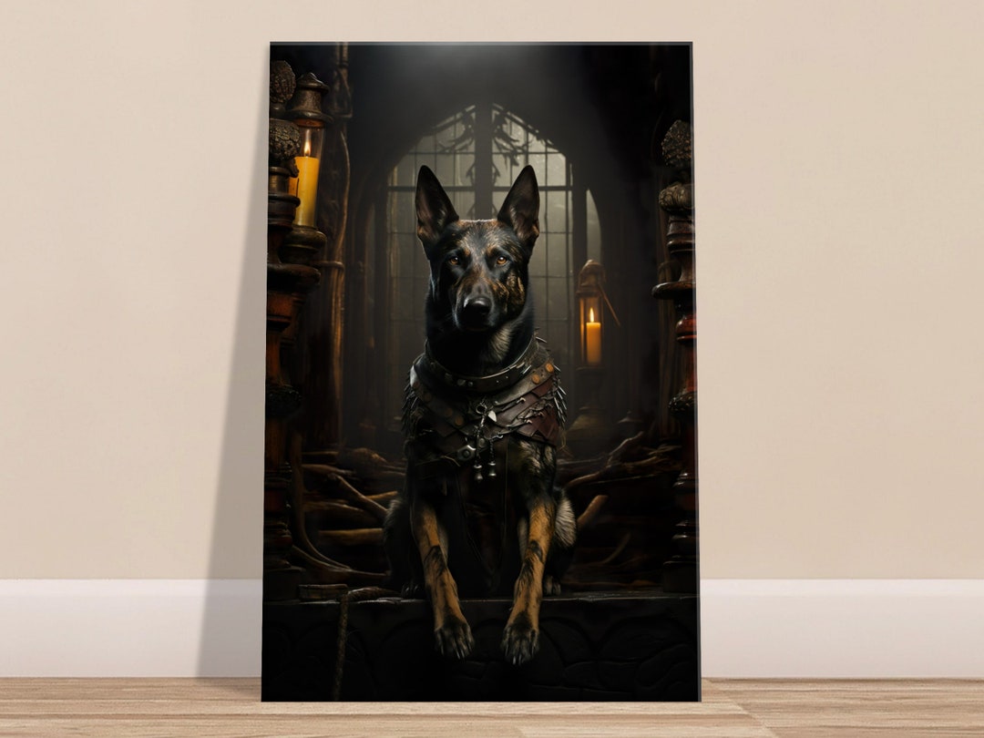Funny Dog Canvas Medium Gift for Malinois Lovers Home Decor Funny Wall