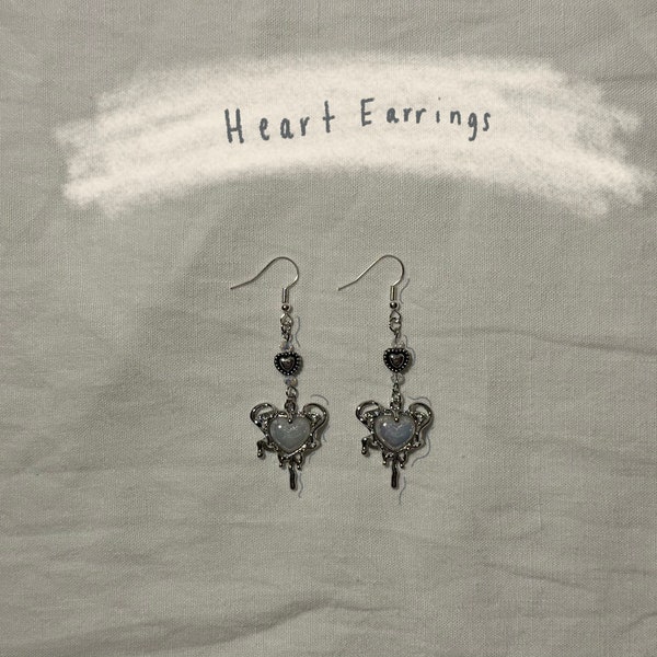 dark heart earrings!