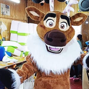 Christmas Reindeer Adult Party Mascot Costume