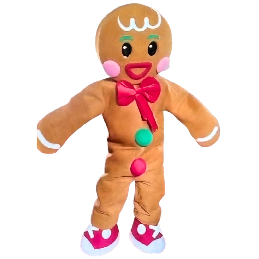 Chirstmas Gingerbread Man Adult Pary Mascot Costume - Etsy