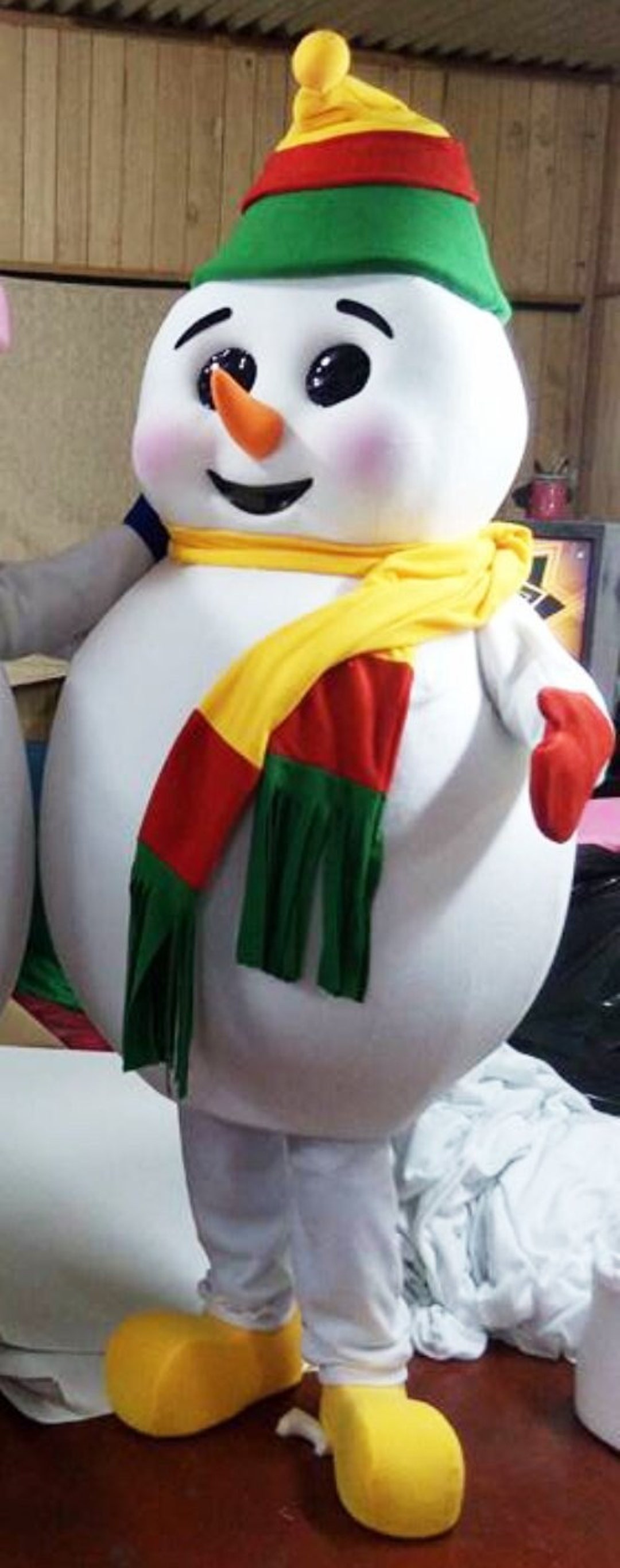 Costume da pupazzo di neve per adulti mascotte per feste Costume da pupazzo di neve Etsy Italia
