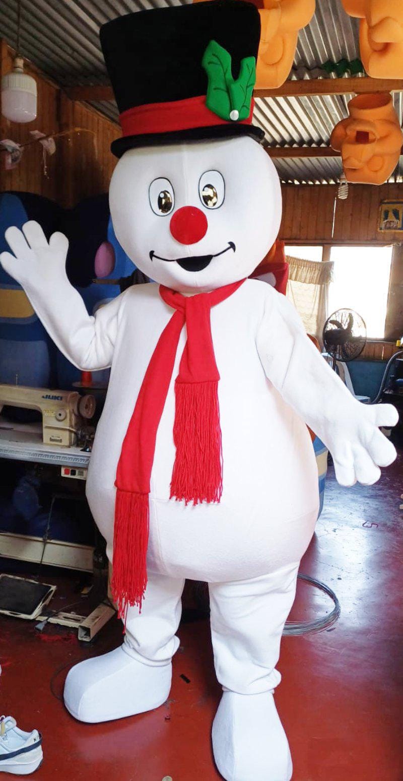 Costume Adulto Vestito Pupazzo Di Neve Fai Da Te Mascotte Per