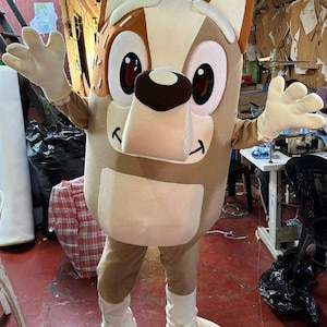 Brown Heeler Dog  Adult Party Mascot Costume / Inspired Adult Costume