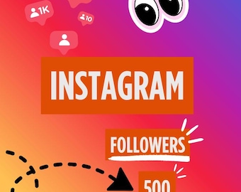 500 Instagram Followers | Non Drop and Permanent Growth | Organic Boost | Social Media Marketing | Instagram Growth Service