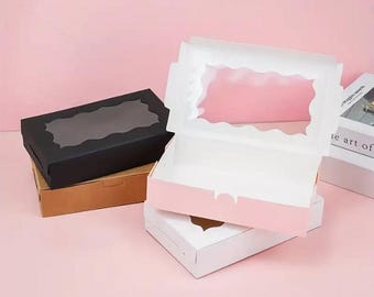 Window Gift Boxes for Weddings, Birthdays and Graduations | Customisable Gift Box with Stickers and Vinyl | Gift Box 0002
