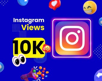 Aumento di 10.000 visualizzazioni su Instagram / Servizio di crescita delle visualizzazioni per Reels / Promozione organica di 10.000 visualizzazioni video su Instagram / Marketing sui social media