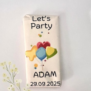 Let&#39;s Party Tissue Packet | Personalised Party Tissues with Custom Name & Date | Party Tissues Packet for Birthdays, Celebrations and Events