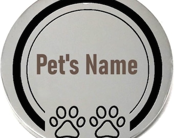 Custom Pet ID Tag - Laser Etched Stainless Steel Dog/Cat Collar