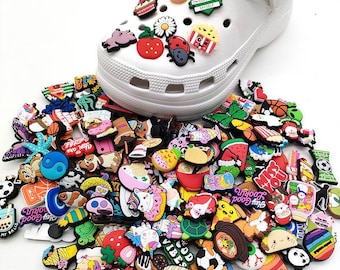 30-100pcs Random Cute Shoe Charms - pvc shoe charm, small charms for bubble slides, clog charms, bubble slide charms, shoe decorations