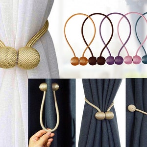 2 pcs Magnetic curtain tiebacks - curtain holdbacks, curtain accessories, curtain tie backs, curtain magnets, curtain holders, magnets for
