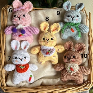Lapin Crochet Fait main Cadeau Enfants Jouet Pâques Rabbit Easter Gift Children Toy Handmade image 3