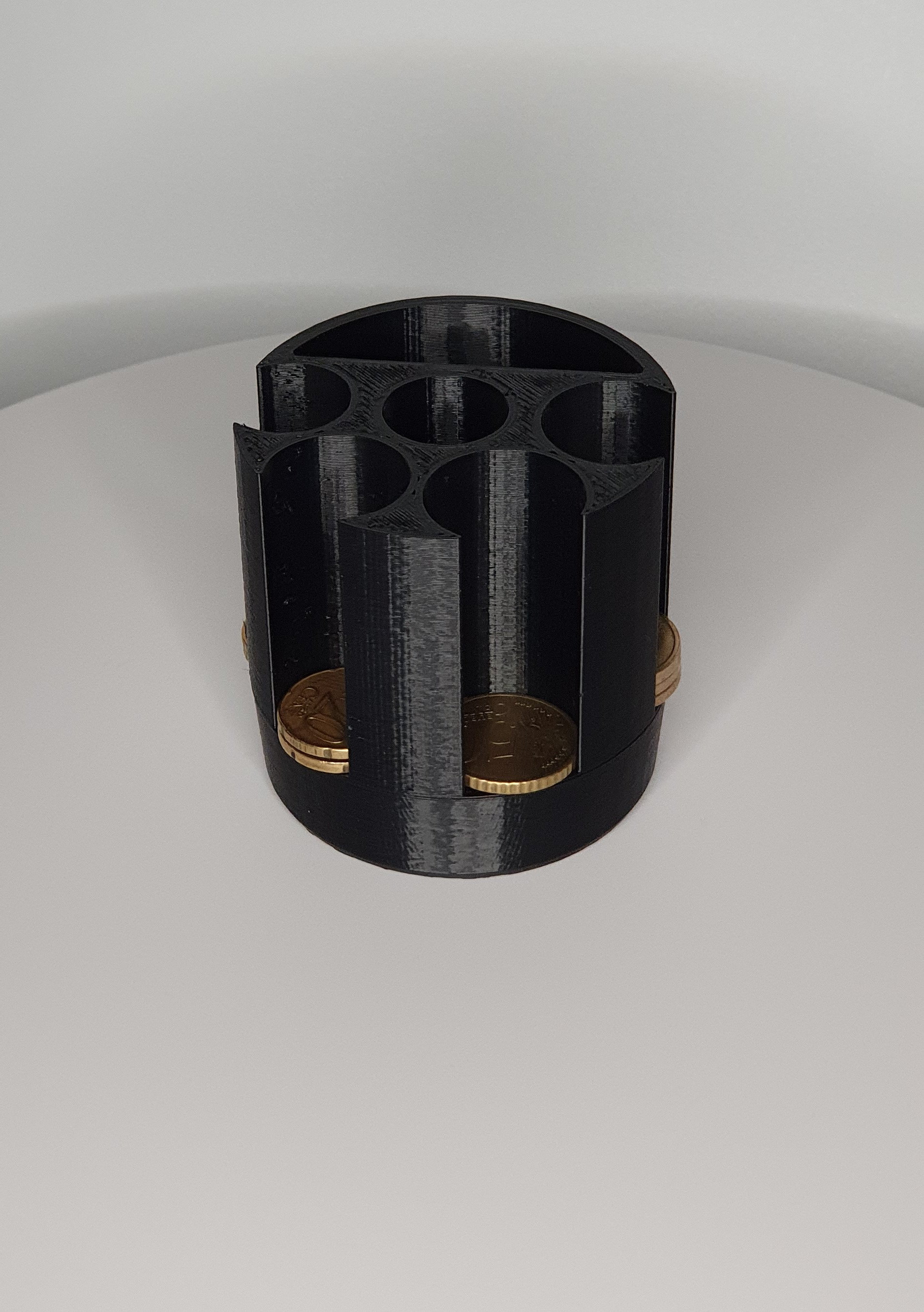 Euro Coin Stacker / Holder for Car Cup Holder. 3D Printed From Uv ...