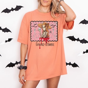 Comfort Colors  Grandma Shirt, Funny Creepy Cute top, Halloween Nana Tee, Spooky Grandma T-Shirt, Ghoulma Gift, Summerween Retro t shirt