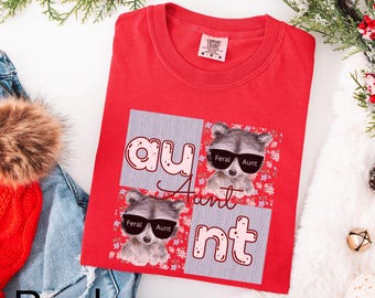 Comfort Colors Feral Raccoon T-Shirt: Grandma Mimi Gift