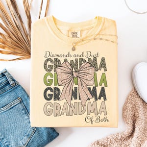 Retro Comfort Grandma Coquette Comfort Colors  T shirt, Cool grandma Gifts, Retro Grandmother Shirt, Grandma Life Tshirt Art, gigi gift tee,
