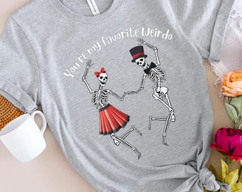 Dancing Skeletons T-Shirt: Fun Loving Weirdo Tee