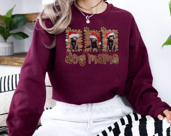 Black Lab Gildan 18000 Sweatshirt, Dog Mom Gift, Black Labrador Shirt, Winter Crewneck, Labrador Retriever Sweatshirt,  Winter Wear Crewneck