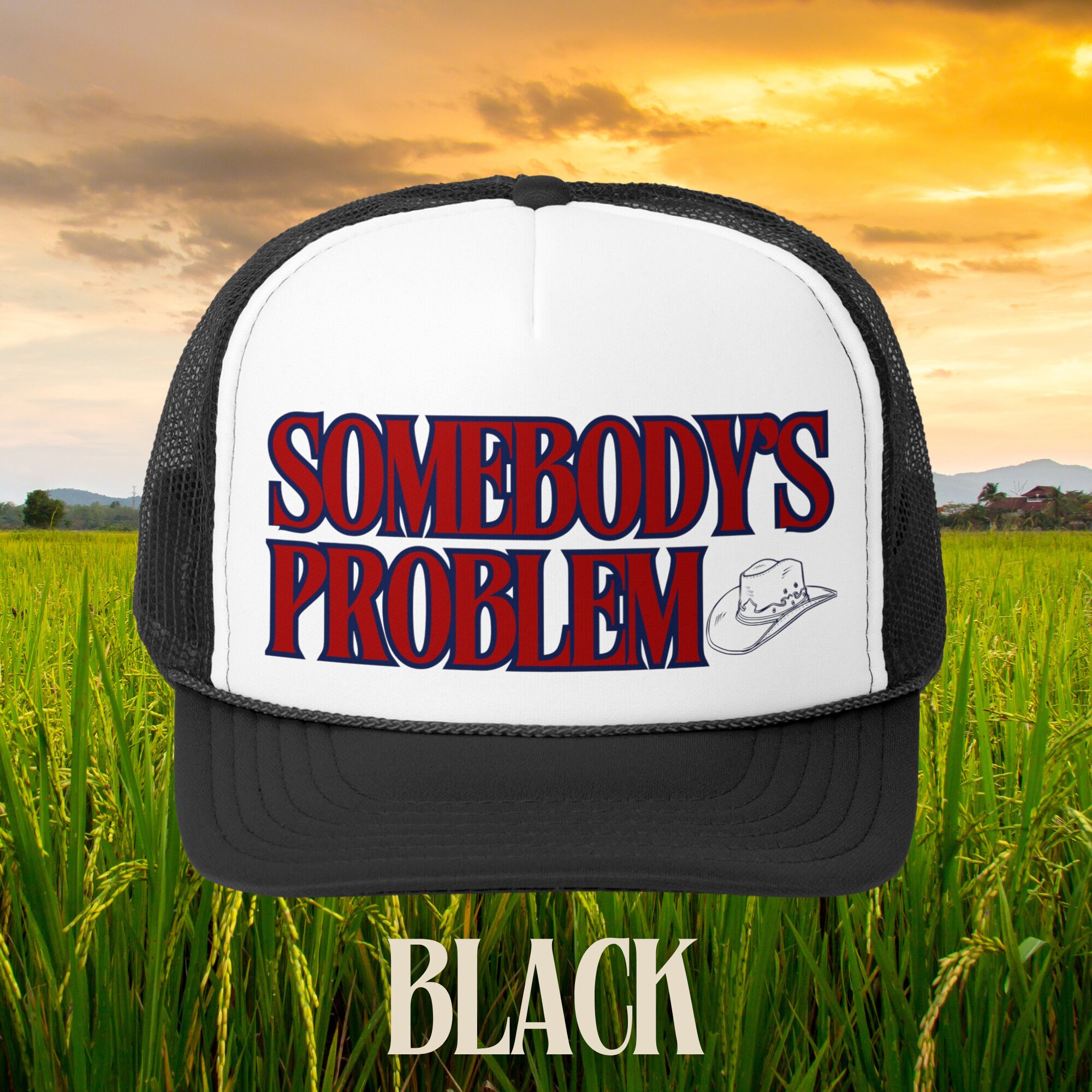 Morgan Wallen Concert - Black Suede  \'Somebody\'s Problem\' Chain-Trim Cowboy Hat What we would wear to a Morgan Wallen concert  main image 2